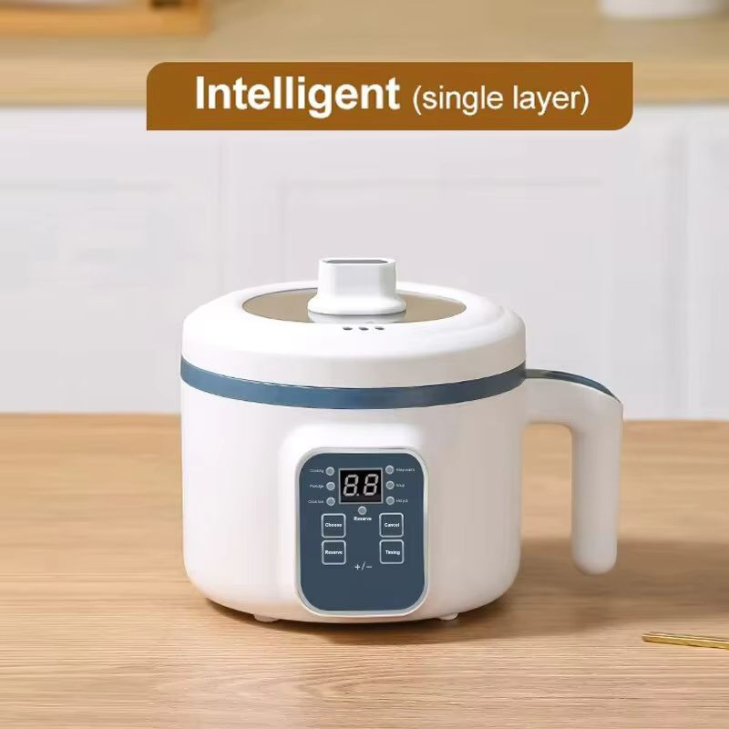 SmartMini Electric Hot Pot and Rice Cooker - Multifunctional 1-2-Person Cooker