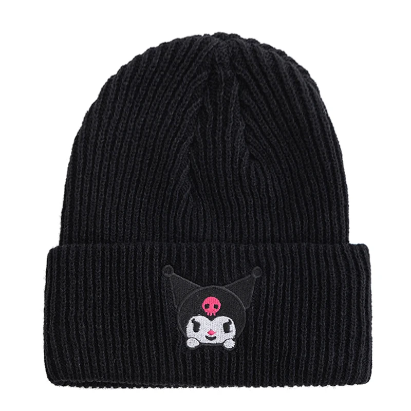 Women Winter Knitted Cap Hot Sale Saniro Hello Kitty Beanie Hat Cute Cartoon Melody
