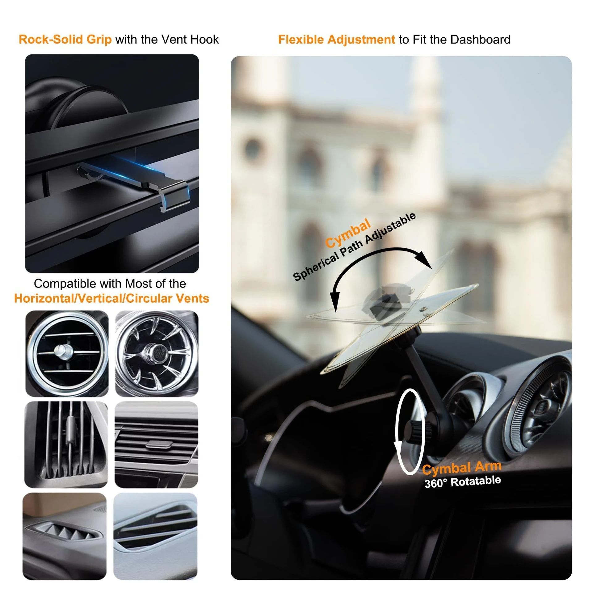 RockBeat Mini Drum Set Car Vent Ornament