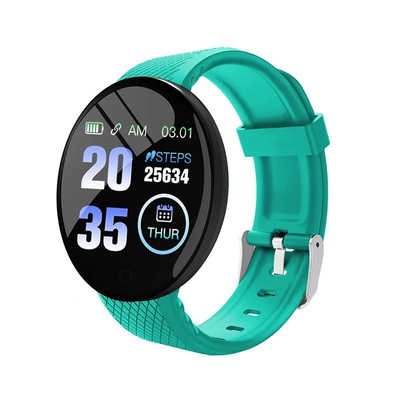 D18 Smart Watch Fitness Tracker with Sleep Monitor and Message Alerts