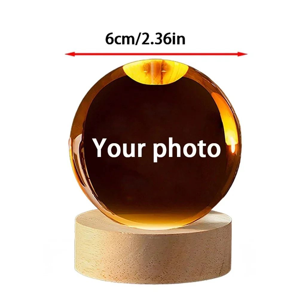 Personalized Baby Ultrasound Crystal Ball – 2D Laser Engraved Keepsake Glass Sphere Gift