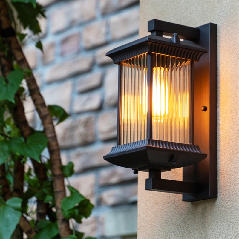 Exterior Wall Lighting, Waterproof Metal Wall Lamp for Villa, Hotel, Porch