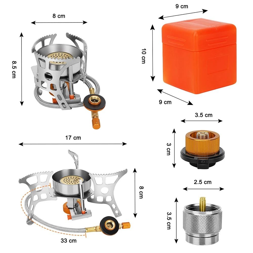 Outdoor 3900W Windproof Foldable Gas Stove