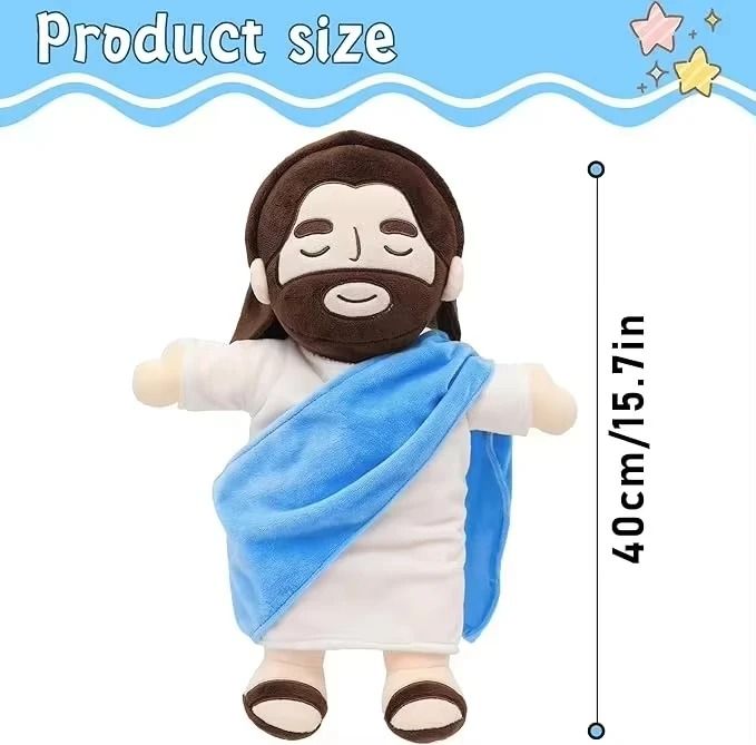 Soothing Breathing Jesus Plush with Light and Music