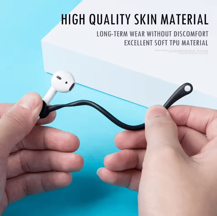 Silicone Anti-Loss Ear Hooks for AirPods Secure Fit Protective Earphone Holders