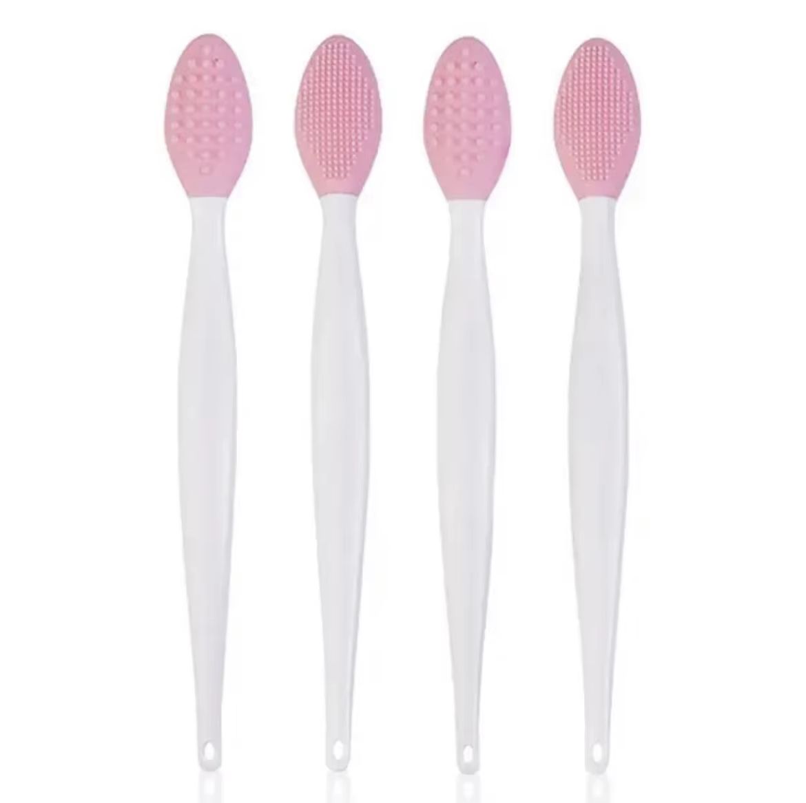 Silicone Face Cleansing Brush with Replacement Heads – Exfoliating Blackhead Removal Tool