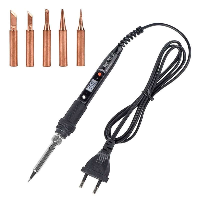 Digital Adjustable Temperature Soldering Iron with LCD Display
