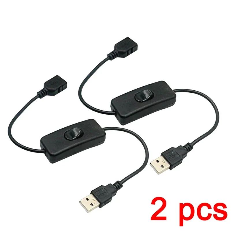 USB On Off Switch Extension Cable for Lamps Fans and LED Devices