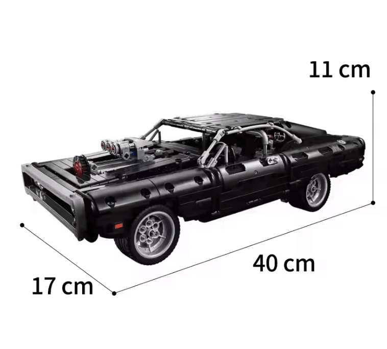Fast Racer Dodge Charger Building Block Car Model