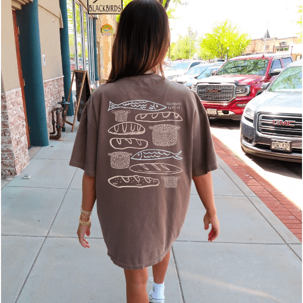 Comfort Colors Jesus Shirt Boho Christian Tee Oversized Faith Graphic T-Shirt