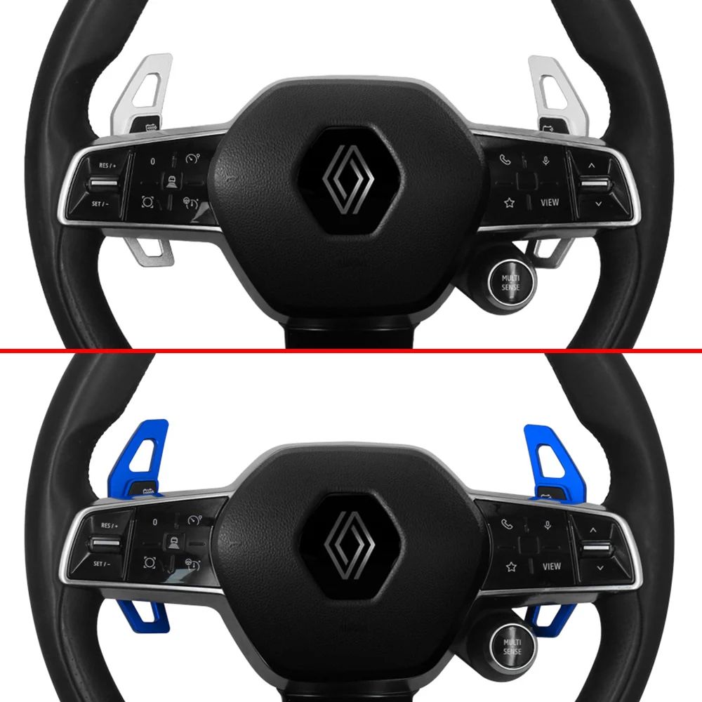 Aluminum Renault Paddle Shifter Extension for Espace, Rafale, Austral & Megane E-Tech 2023–2026