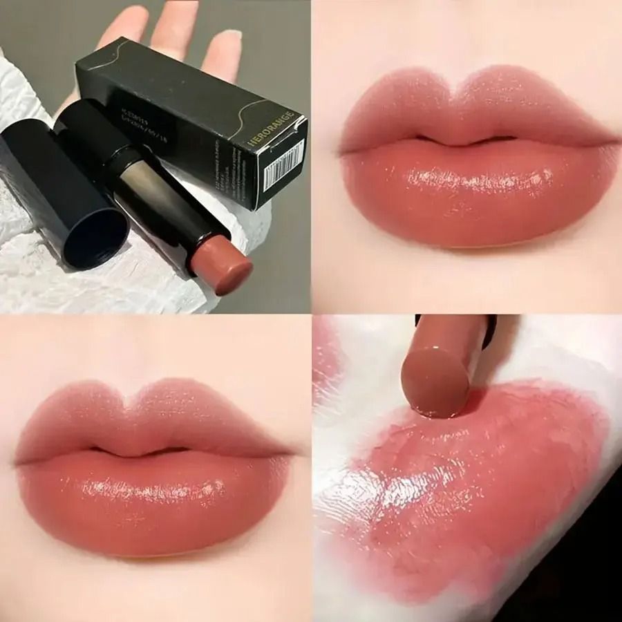 Red Brown Waterproof Moisturizing Lipstick with Mirror Finish