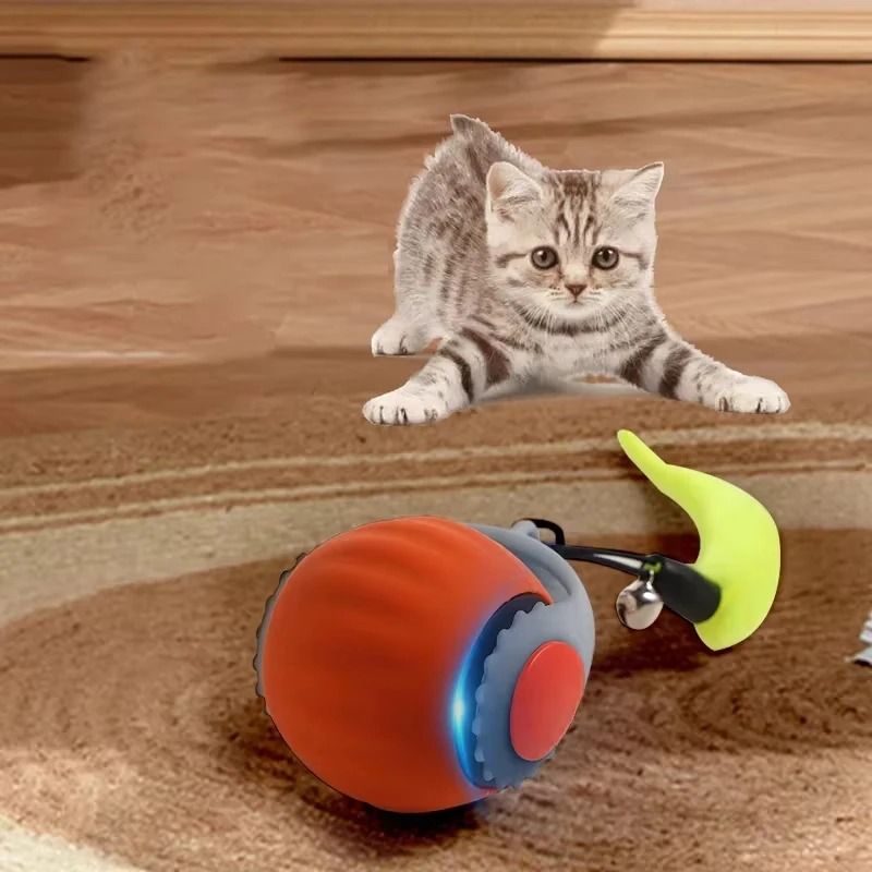 Cat Interactive Rolling Ball Toy USB Rechargeable Smart Pet Electric Toy