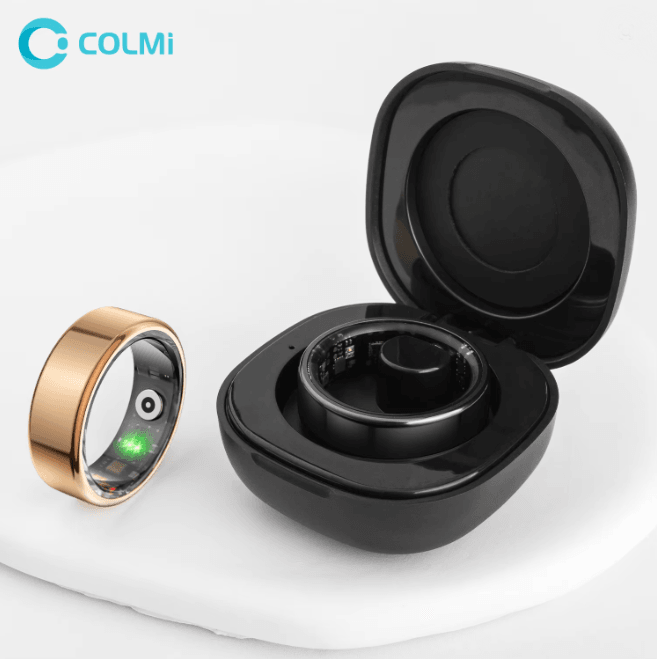 COLMI R02 Smart Ring Health Monitor with Charging Case Long Battery Life Waterproof