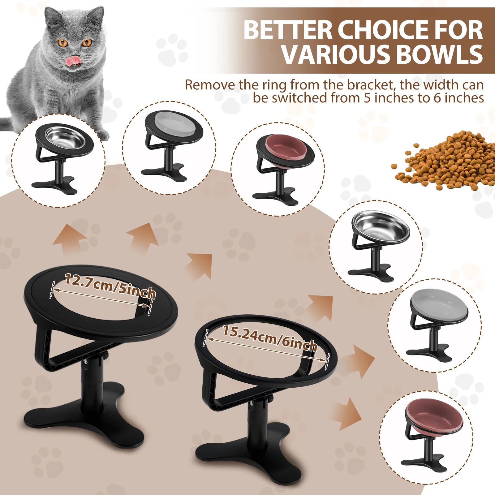 Adjustable Elevated Pet Bowl Stand