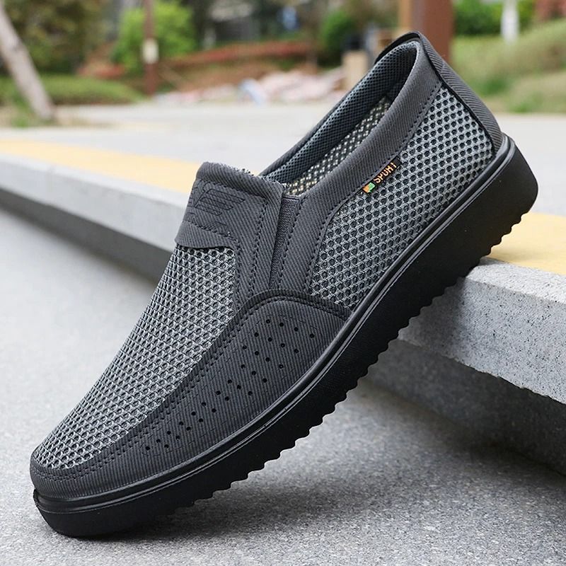 Mens Breathable Slip On Casual Shoes Lightweight Walking Sneakers