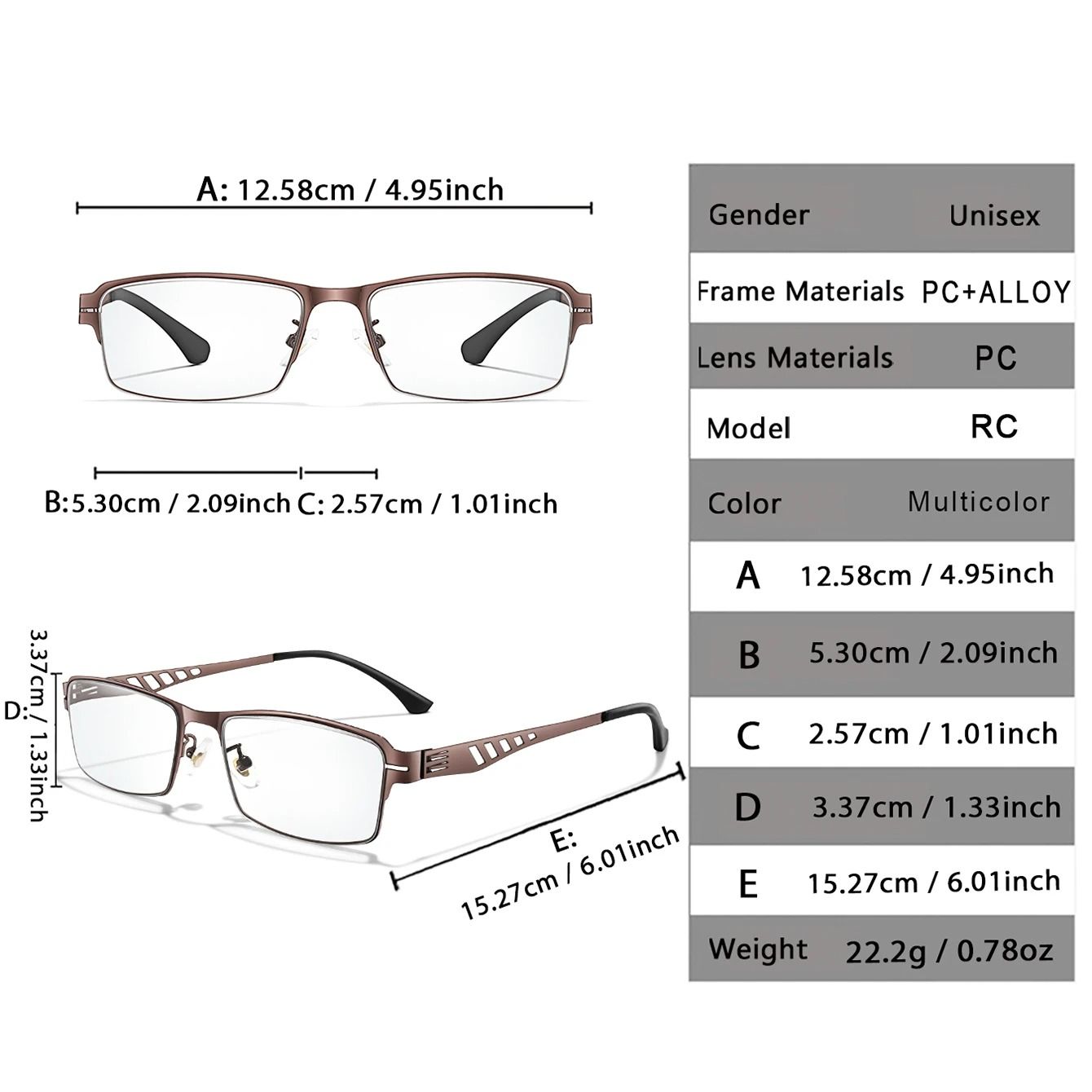 Metal Frame Photochromic Reading Glasses with Anti Blue Light Protection