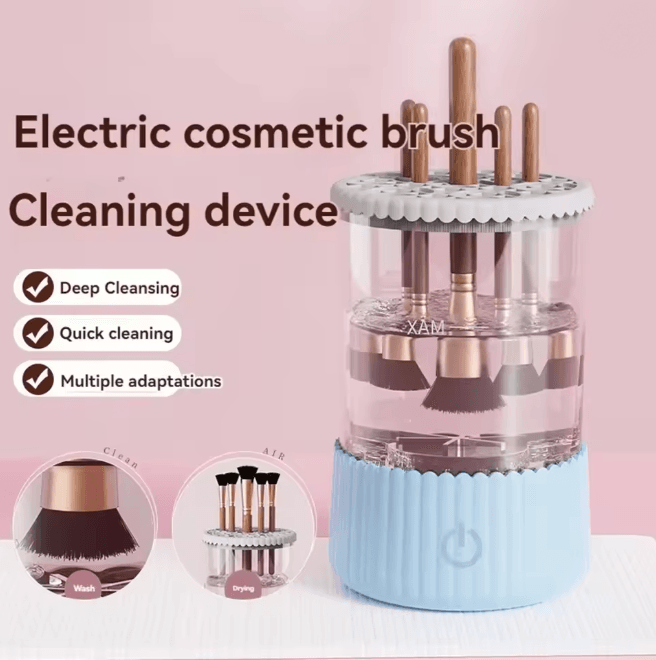 3 in 1 Electric Makeup Brush Cleaner USB Rotary Washing and Drying Machine