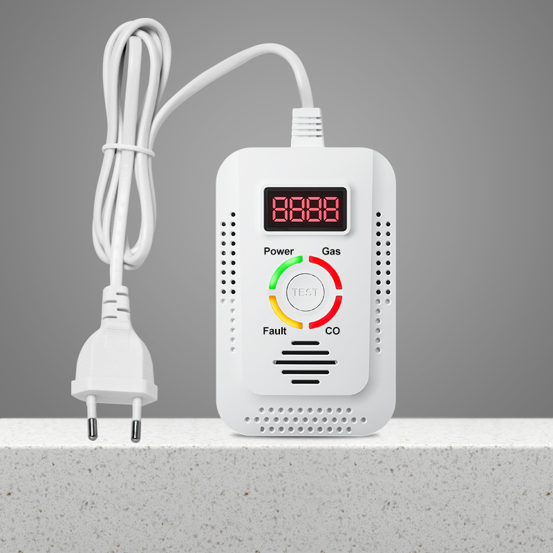 Combustible Gas Leak Detector & CO Monitor, Natural Gas Detector for CO, LNG, LPG, Methane Protection