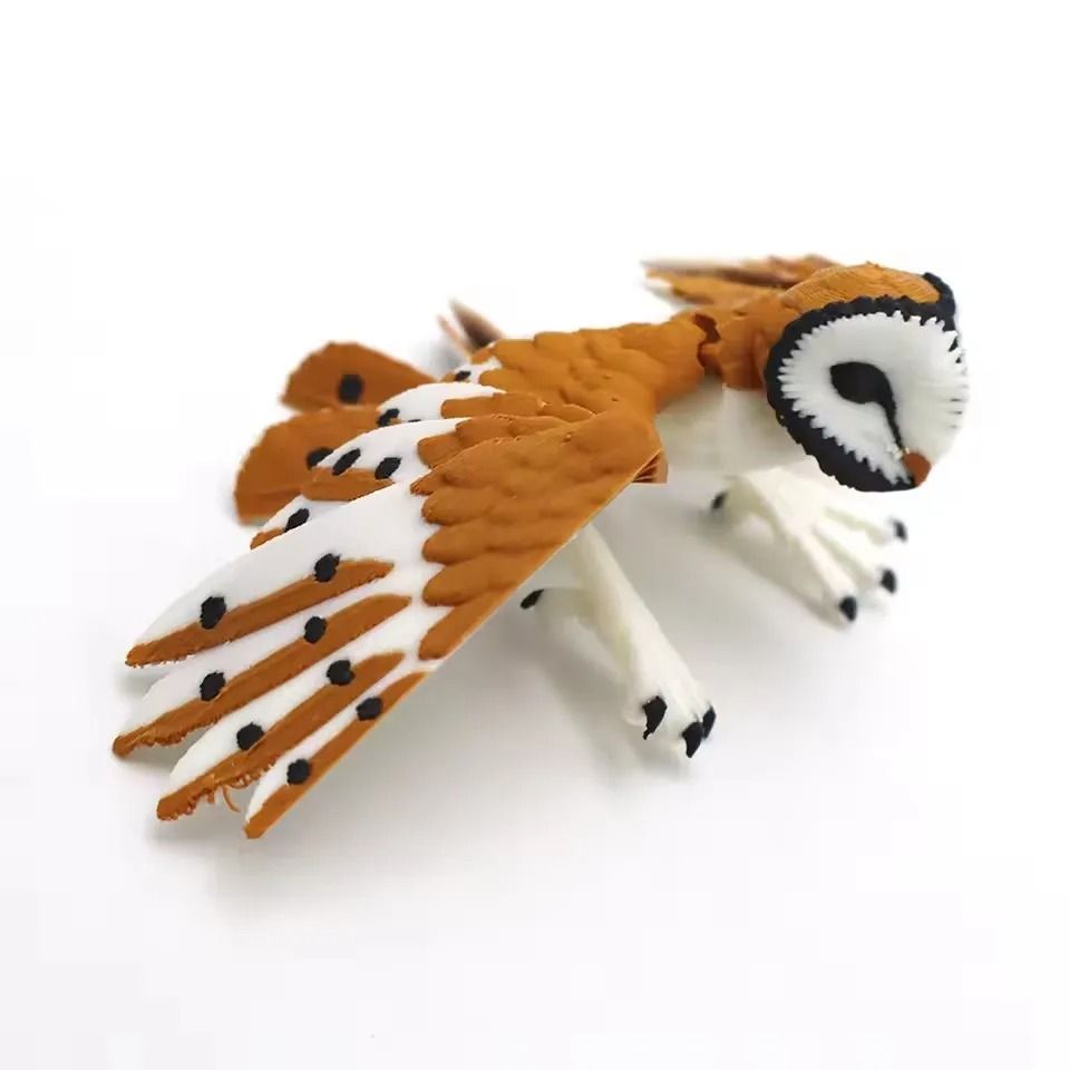 3D Printed Articulated Eagle Simulation Figurine