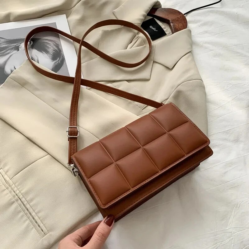 Classic Handle Handbag Women, Fashion Brand Designer PU Leather Small Crossbody Shoulder Bag