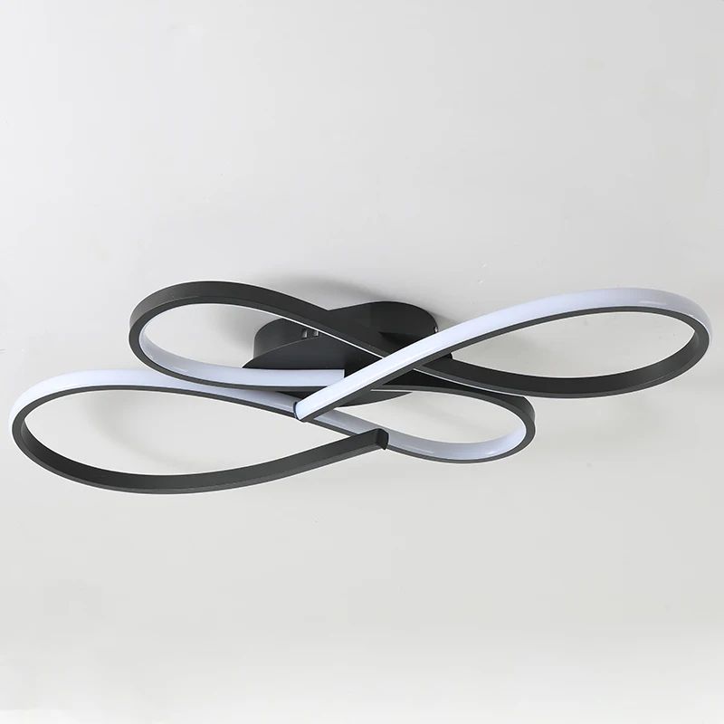 Modern Black LED Ceiling Chandelier Light Fixture