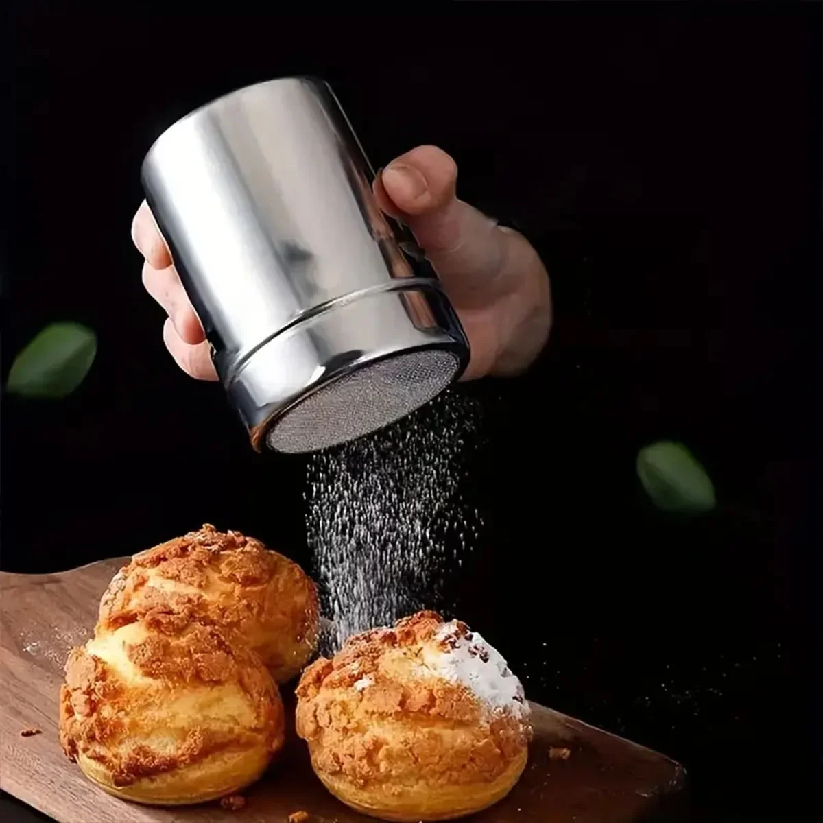 Stainless Steel Coffee Shaker, Cocoa Sieve Filter, Powdered Sugar, Flour Foam Spray Kitchen Tool, Cake BBQ Tools