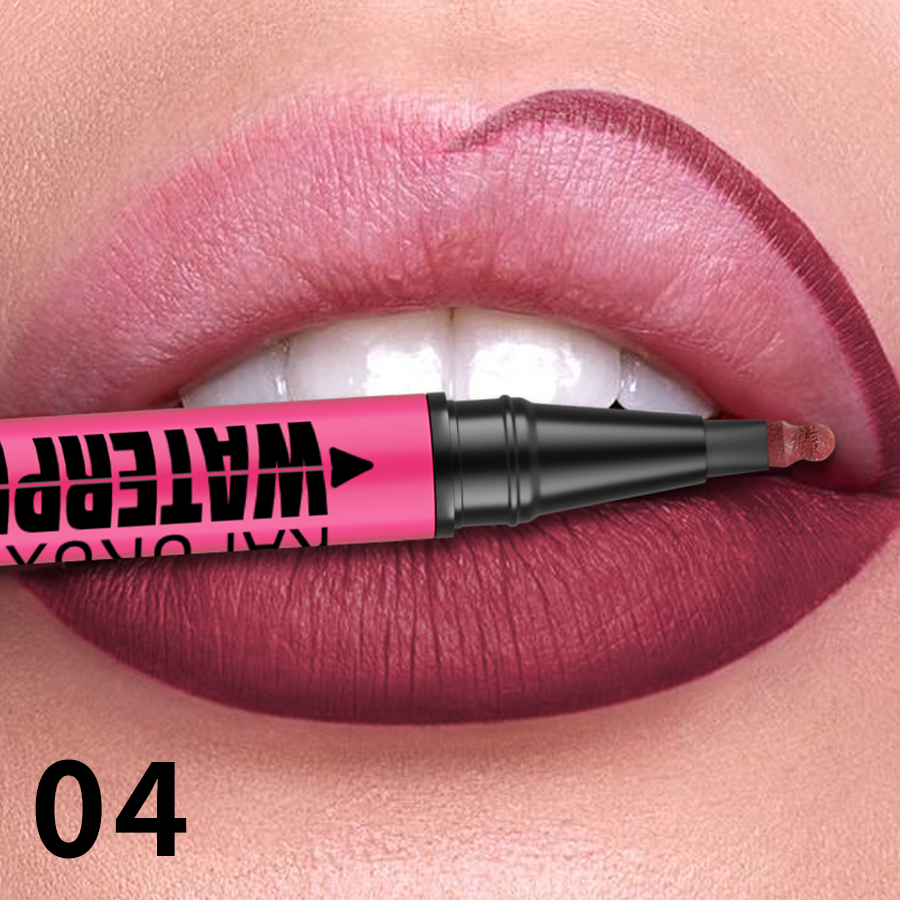 Liquid Matte Lipliner Pencil Waterproof Plumping Lip Stain Natural Lip Liner Outline Contour Makeup