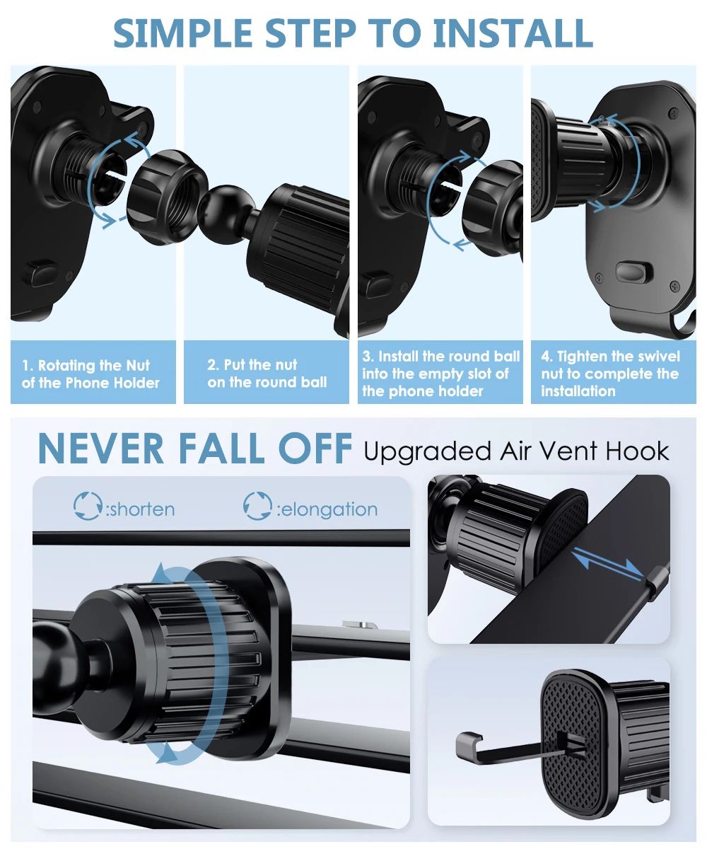 Gravity Air Vent Car Phone Holder