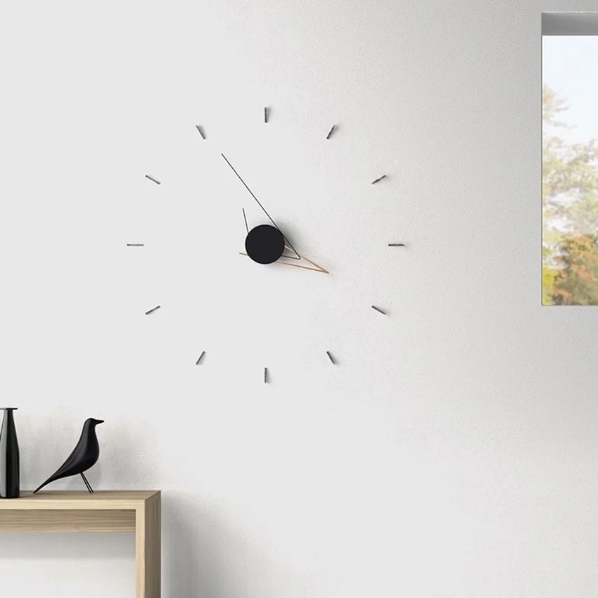 DIY Frameless Large Wall Clock & Personalized Minimalist Art Decoration