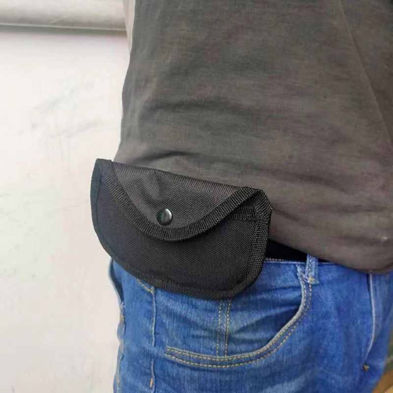 Shockproof Waist Pouch with Soft Lining & Hanging Buckle for Finger Tiger Protection