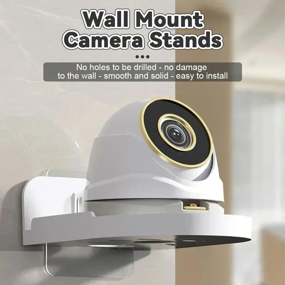 Traceless Wall-Mounted Camera Stand, Punch-Free Security Surveillance Bracket, Self-Adhesive Drill-free Fixer