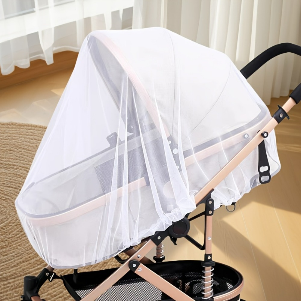 Full Coverage Stroller Mosquito Net, Polyester Mesh for Enhanced Insect Protection