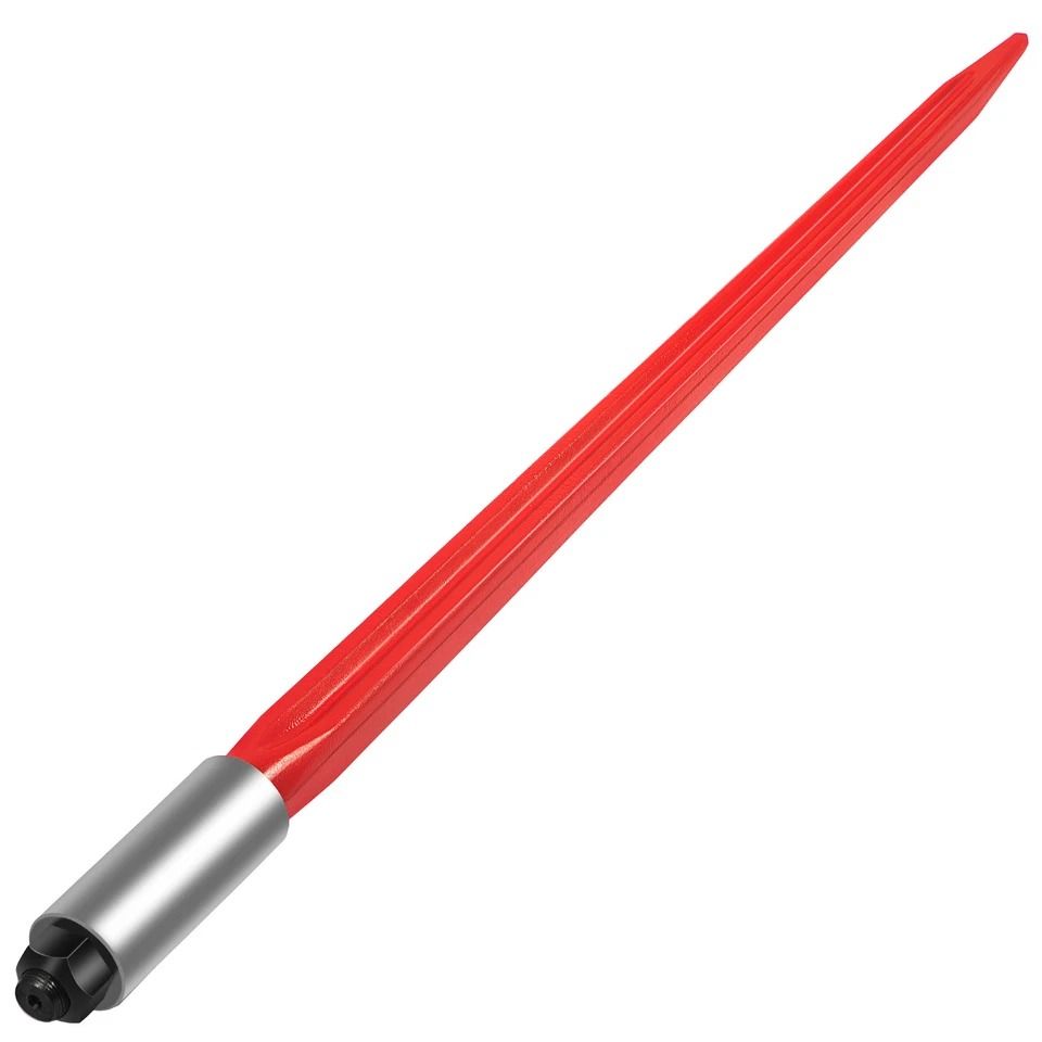 Heavy-Duty Square Hay Bale Spear with Capacity Wide Tine for Bobcat Tractors