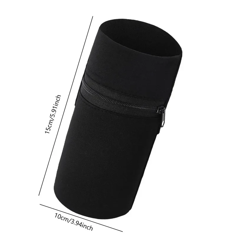 Fitness Wrist Wallet Pouch with Zipper for Running, Gym, Cycling, Mini Unisex Cotton Coin Purse Wristband