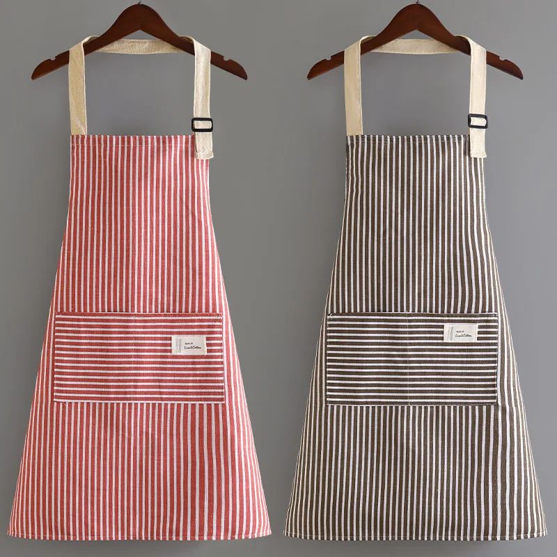 Striped Cotton Japanese Style Apron