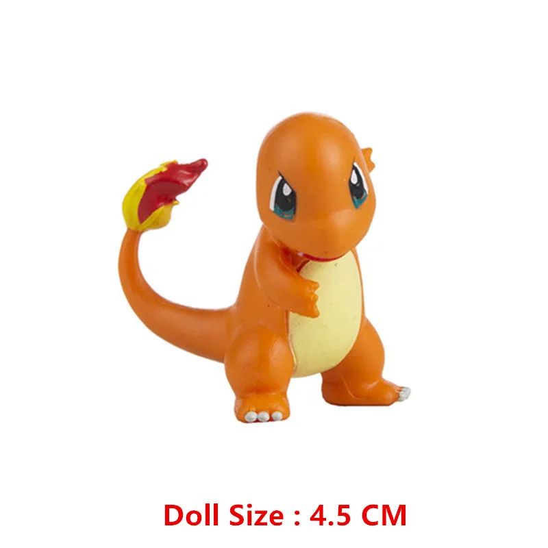 Takara Tomy Pokemon Mini Figures (4–13cm) – Pikachu, Mewtwo & Friends PVC Collectibles
