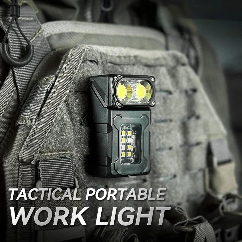 Portable Tactical LED Work Light USB Rechargeable, Waterproof, and Multi Mode Mini Flashlight