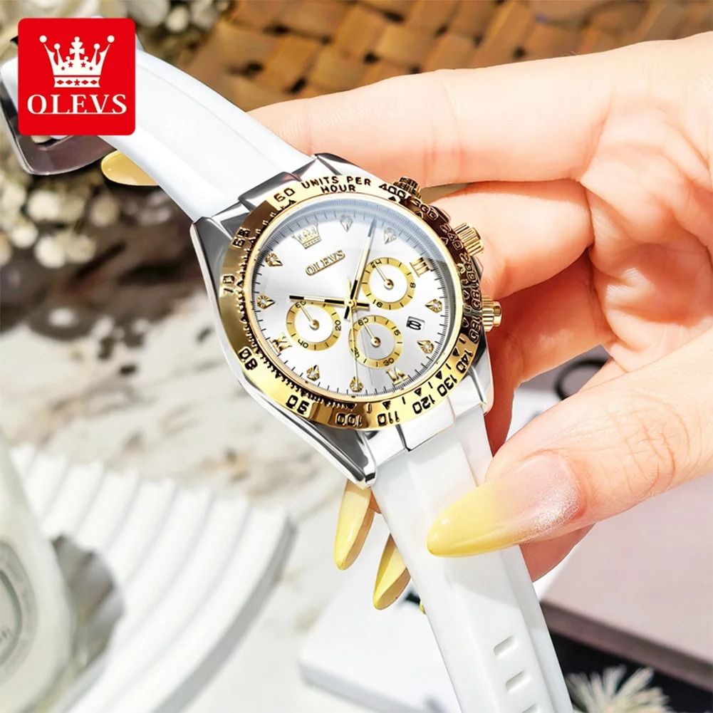 Womens Luxury Quartz Watch with Date and Luminous Display