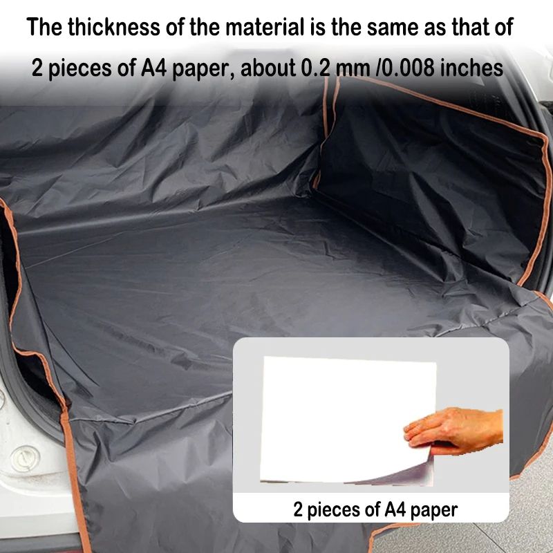 Universal Fit SUV Cargo Liner, Waterproof Trunk Seat Protector for Pets, Dogs, and Outdoor Adventures
