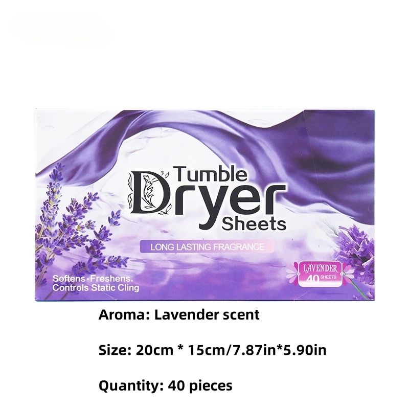 Natural Lavender Dryer Sheets Bulk – Plant-Based Fabric Softener + Fresh Scent Laundry Care
