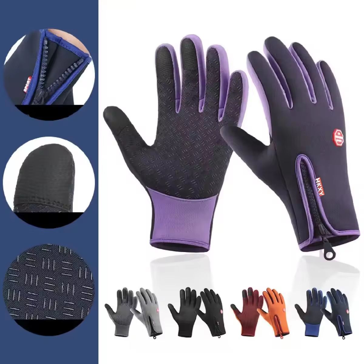 ArcticTouch touchscreen winter gloves – Unisex Waterproof, Windproof Cycling & Ski Gloves