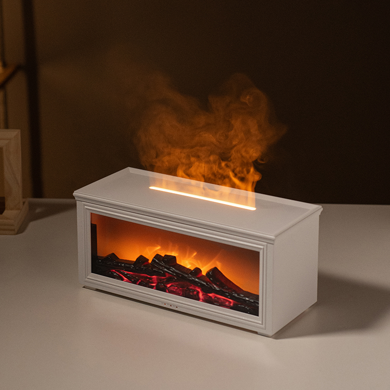 Essential Oil Fireplace Diffuser Mini Flame Aromatherapy Humidifier & Oil Diffuser