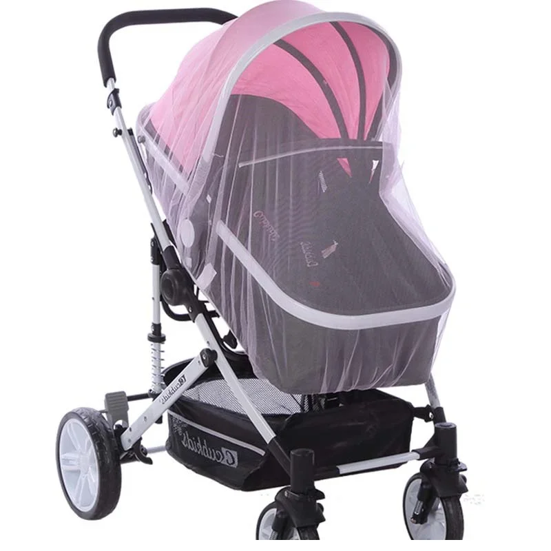 Breathable Baby Stroller Mosquito Net, Universal Fit Insect Shield Mesh Prams, Pushcarts & Bassinets, Summer Essential