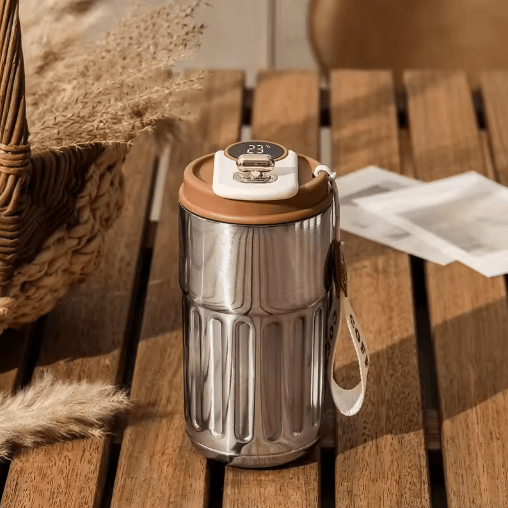 Smart Temperature Display Thermal Mug – Stainless Steel LED Coffee Thermo Bottle