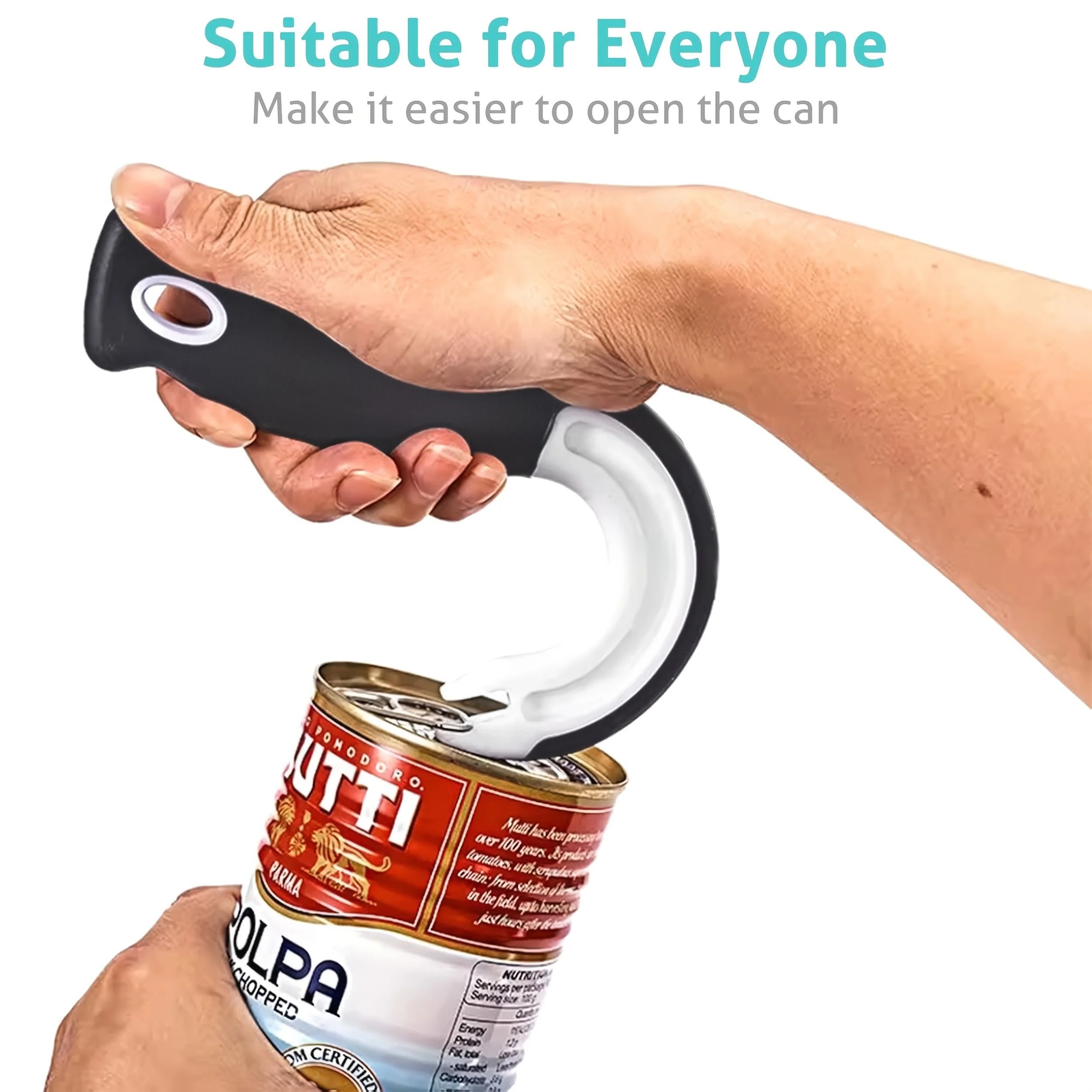 Easy-Grip Hook Can Opener – Precision Pull-Tab & Bottle Opener Tool