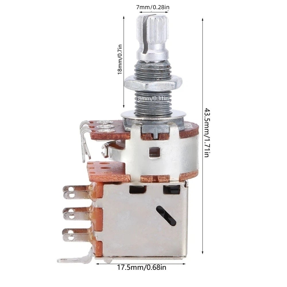 Copper Split Shaft Push Pull Pot with Length Adjustment Function