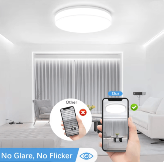SlimGlow Ultra Thin LED Ceiling Light Modern Round Ceiling Lamp
