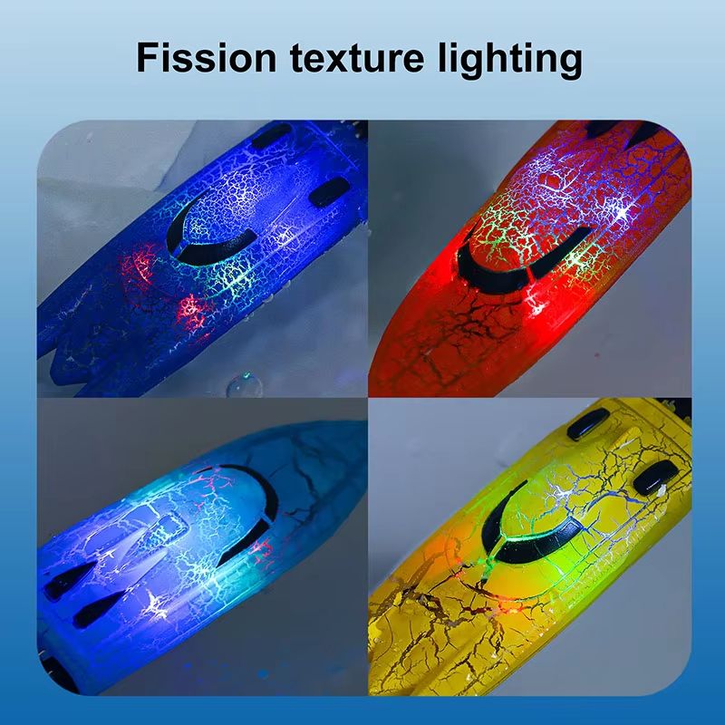 WaveMaster 2.4 GHz Waterproof RC Racing Boat with 360° Flip & LED Effects