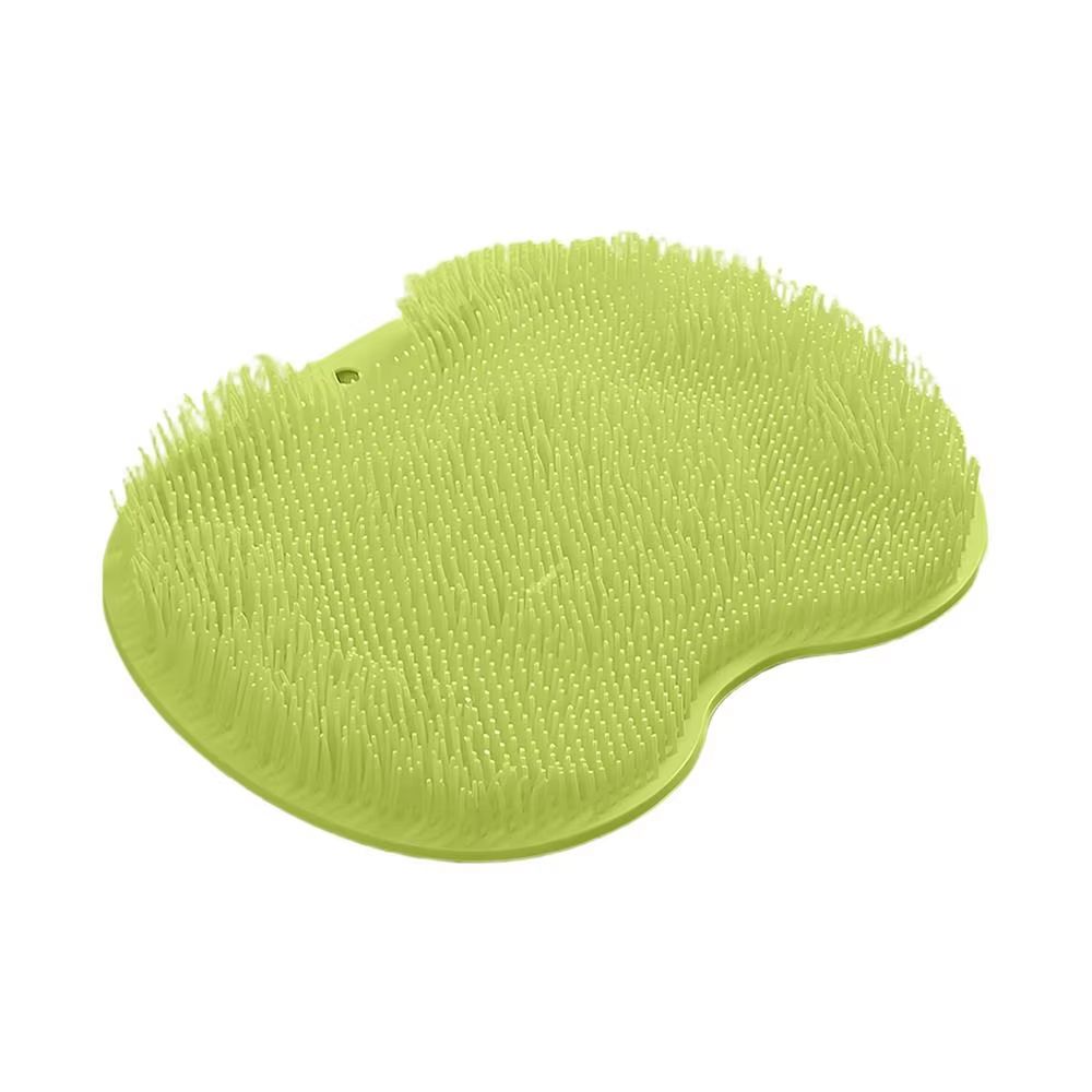 Wall Mounted Silicone Shower Scrubber Massage Pad Foot and Back Cleaning Mat